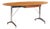 Imperial Mid Century Oval Walnut and Chrome Desk For Sale