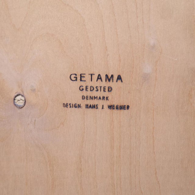Model GE 701 Double Bed in Teak with Cane Weaving by Hans J. Wegner for Getama, 1950s For Sale - Image 13 of 14