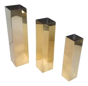 Brass Vases by Carlo Giorgi for Bottega Gadda, 1960s, Set of 3