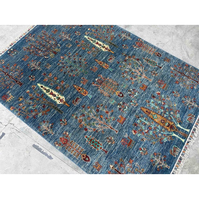 Vintage Persian Gabbeh Wool Tree of Life Rug – 154x209 Cm For Sale - Image 4 of 18