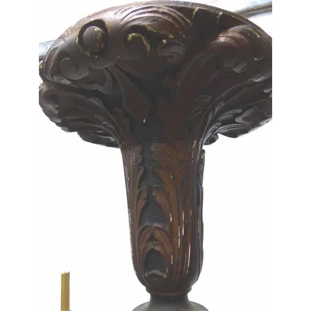 Antique Painted Wooden Chandelier Rockery Style For Sale - Image 11 of 13