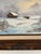 Mid 20th Century Small Vintage Winter Landscape Oil Painting by Van Bell For Sale - Image 5 of 11