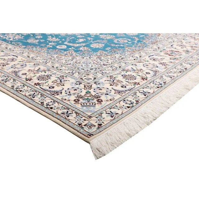 Nain Rug with Floral Design For Sale - Image 5 of 11