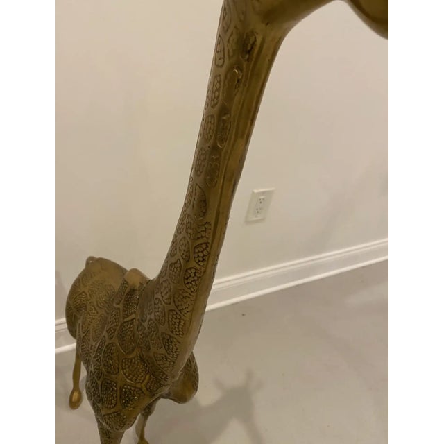 Mid-Century Modern Standing Metal Giraffe For Sale - Image 4 of 10