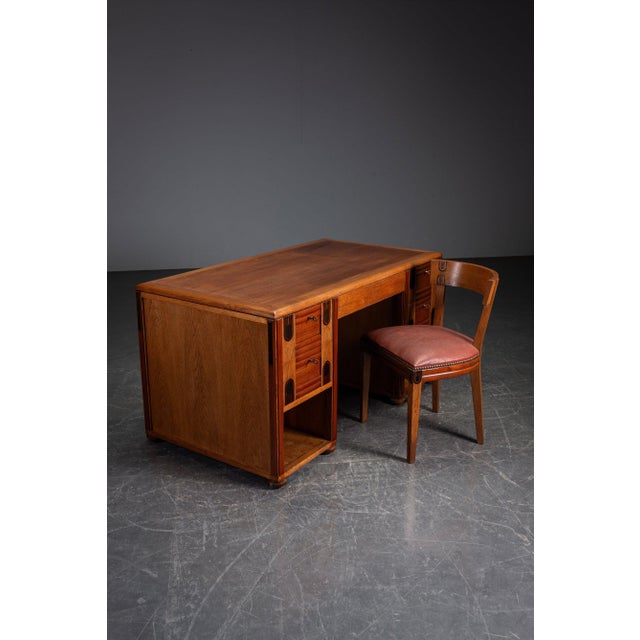 Art Deco Desk Chair by Maurice Dufrêne For Sale - Image 6 of 14