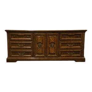 Sligh Furniture Contemporary Traditional Style 63" Media Credenza Cabinet / Console Table 9778-1-Ta