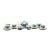 Mid 20th Century De Koninklijke Goedewaagen Delft Blue & White Tea Service for Six - 17 pcs For Sale