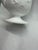 Vintage Milk Glass Footed Pitcher With Embossed Grape and Vine Pattern For Sale - Image 6 of 6