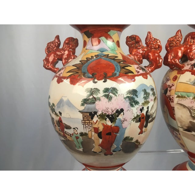 Late 19th Century Chinoiserie Chinese Vases - a Pair For Sale - Image 4 of 12