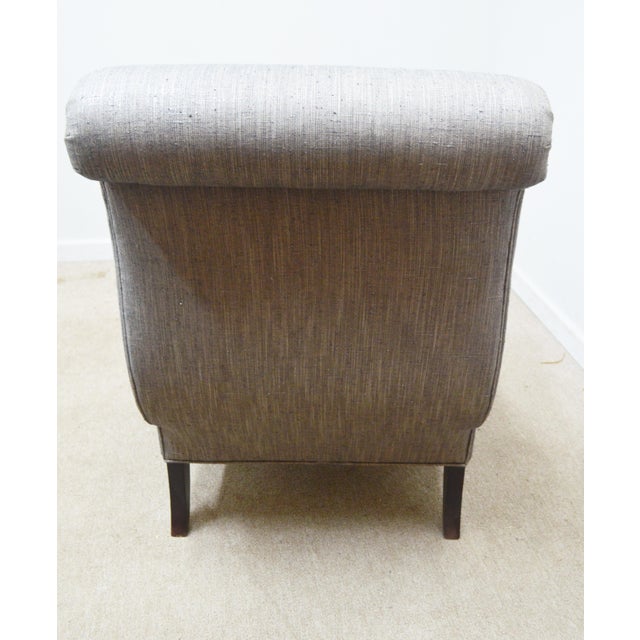 Textile Barbara Barry for Baker Slipper Chair For Sale - Image 7 of 8