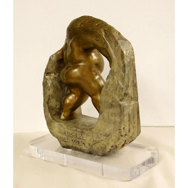 1990s "Duchess Nude" Bronze Table Sculpture by Jerry Soble For Sale In Detroit - Image 6 of 10