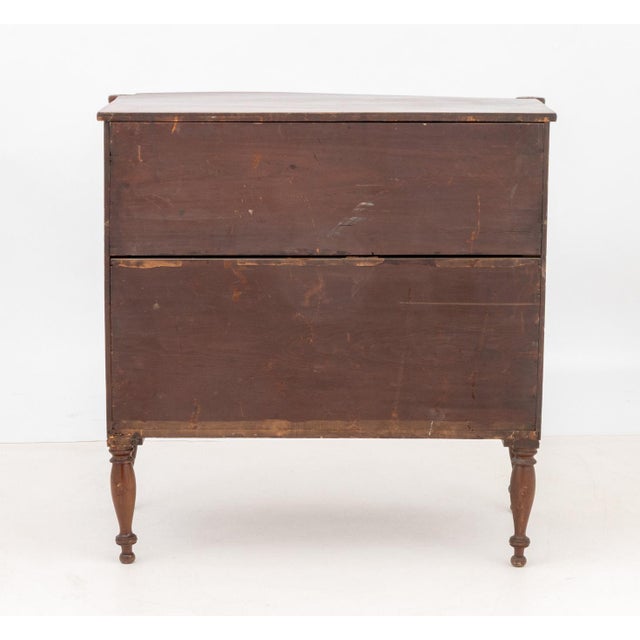 Brown Samuel McIntrye Style Mahogany Bowfront Chest For Sale - Image 8 of 8