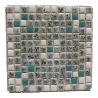 Midcentury Mosaic Tile Hot Plate or Candle Tray For Sale