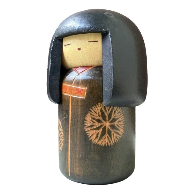 Vintage Gunma Kokeshi Little Girl by Sansaku Sekiguchi, 1970s For Sale