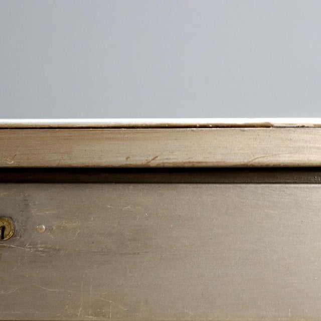 Metal Vintage Desk in Metal with Green Top, 1960s For Sale - Image 7 of 9