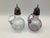 Metal Antique Sterling Silver With Light Purple and Clear Salt and Pepper Shakers Set of 2. For Sale - Image 7 of 11