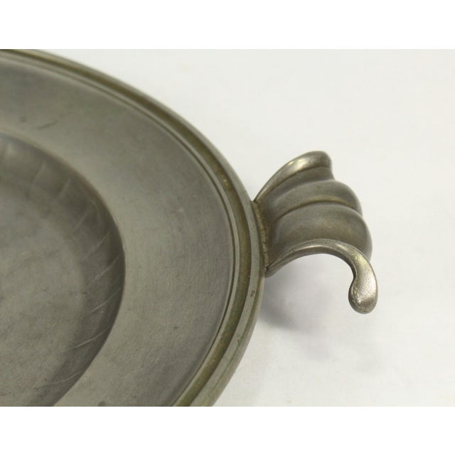 1900 - 1909 1900's Pewter Jugendstil Plate With Handles / Serving Dish GSK Fein Zinn For Sale - Image 5 of 11