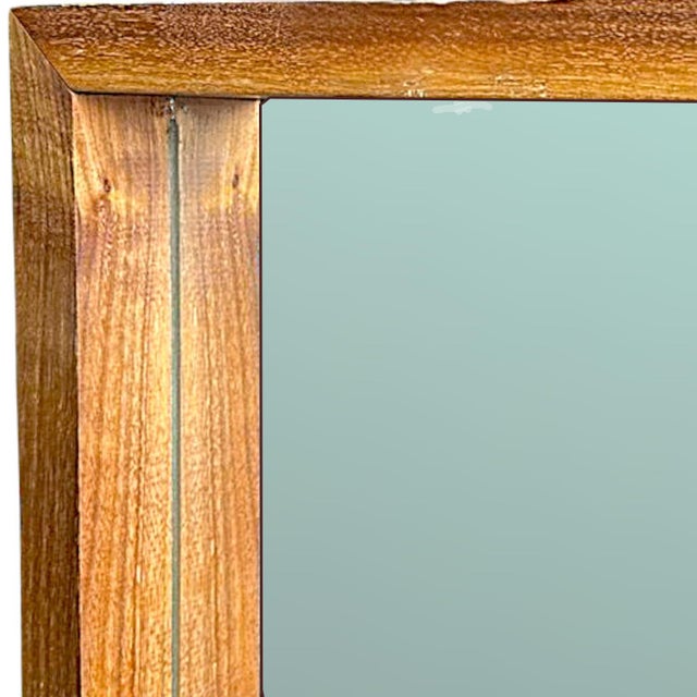 Large Mid-Century Minimalist Scandinavian Teak Full-Length and Floor Mirrors For Sale - Image 10 of 17
