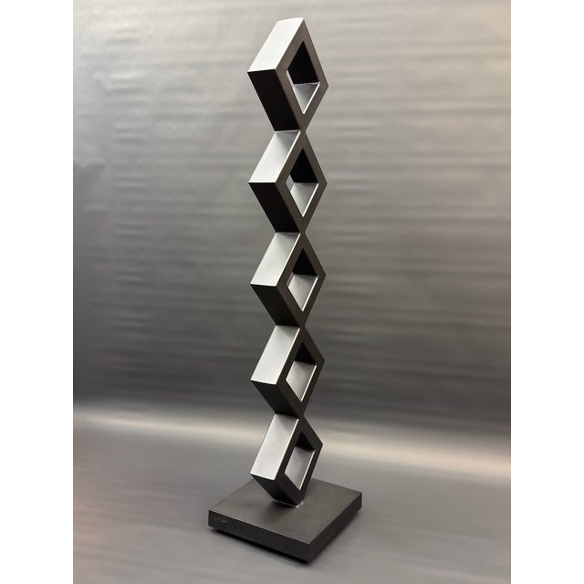 67" Tall Large Contemporary Architectural Metal Floor Sculpture For Sale In Minneapolis - Image 6 of 8