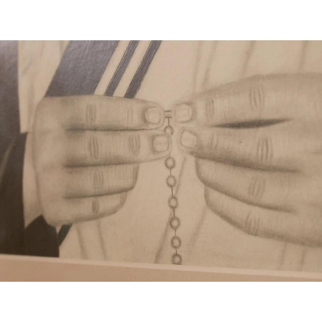 Mid 20th Century Mother Teresa in Pencil For Sale In Los Angeles - Image 6 of 6