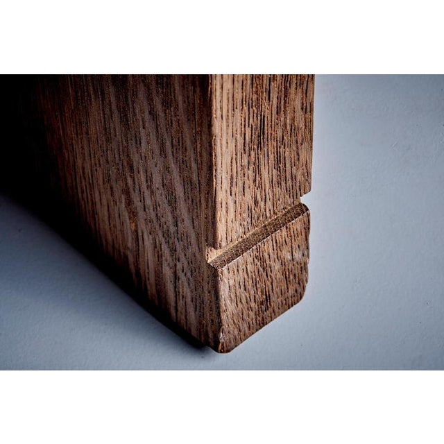 German Studio Oak Side Tables, 1960s, Set of 2 For Sale - Image 12 of 14