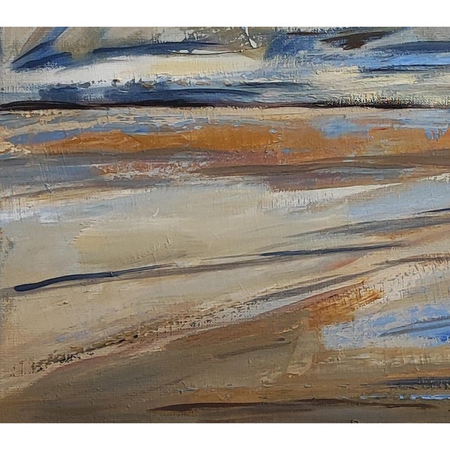 2020s Whispers of the Wind, Seascape, Seaside, Semi Abstract, Expressionism Framed by Sophie Dumont For Sale - Image 5 of 8