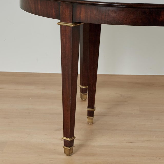 Large Louis XVI Style Flame Mahogany Extendable Dining Table For Sale - Image 17 of 18