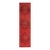 1970s Vintage Turkish Handmade Wool Cotton Red Runner Rug For Sale