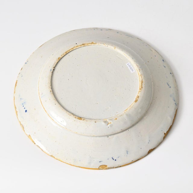 Antique Dutch Delft Blue Plates, 1700s, Set of 2 For Sale - Image 6 of 13
