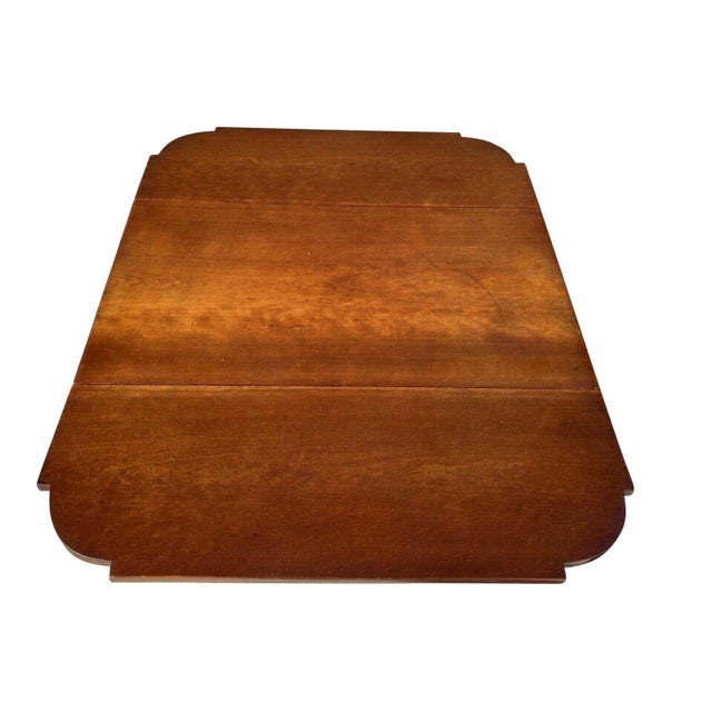 19th Century Antique Federal Cherry Drop Leaf Table Signed Jf Holbrook Springfield Ma For Sale - Image 9 of 12