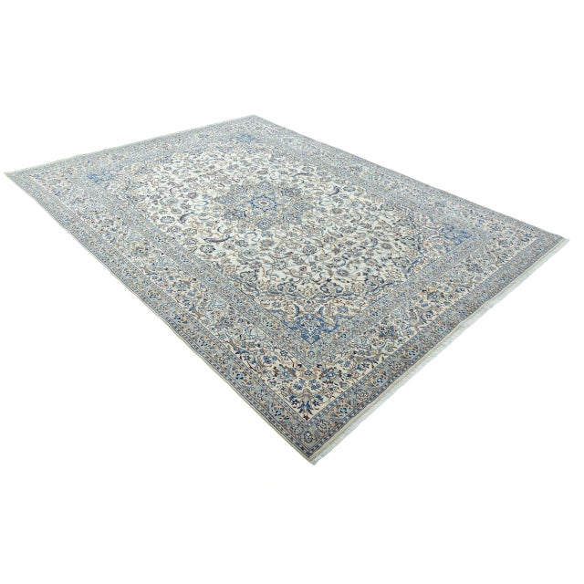 Mid-Century Modern Hand-Knotted Middle Eastern Rug with Silk Details For Sale - Image 3 of 13