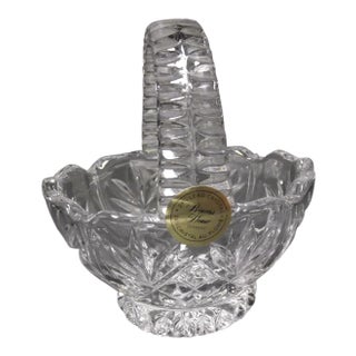 Vintage Princess House Crystal Lead Basket For Sale
