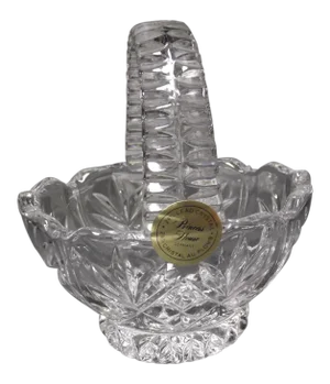 Vintage Princess House Crystal Lead Basket