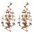 Large 1950s Italian Gilt Iron Floral Sconces - a Pair For Sale - Image 12 of 12