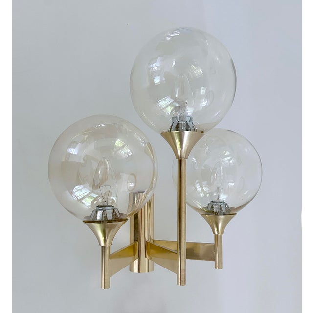 Large Vintage Glass Sconce from Sciolari For Sale - Image 10 of 18