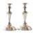 Art Deco Silver-Plate Candlesticks, a Pair For Sale
