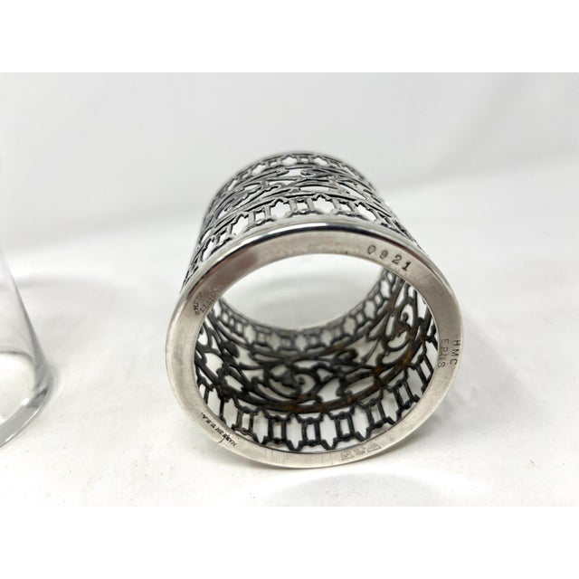 Sheffield Antique Epns Silver Pierced Edwardian Celery Server With Glass Insert For Sale - Image 4 of 7