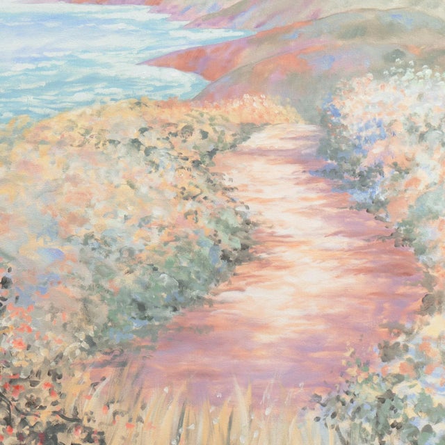 1980s 'Coastal Mist' by Elizabeth Horning, Woman Artist, Carnegie Foundation, Rhode Island School of Design For Sale - Image 5 of 7