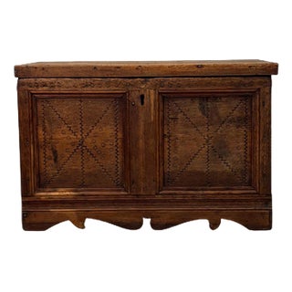 19th Century Paneled Fir Chest For Sale