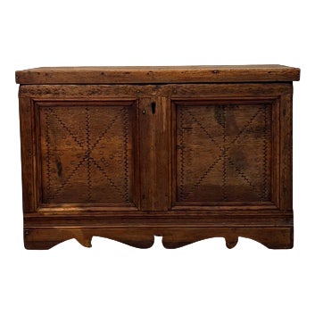 19th Century Paneled Fir Chest For Sale