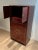 1970 Empire Style Desk in Flamed Mahogany in the Style of Aldo Tura For Sale - Image 6 of 12