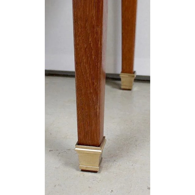 Small Solid Oak Blonde Side Table, 1950s For Sale - Image 10 of 18