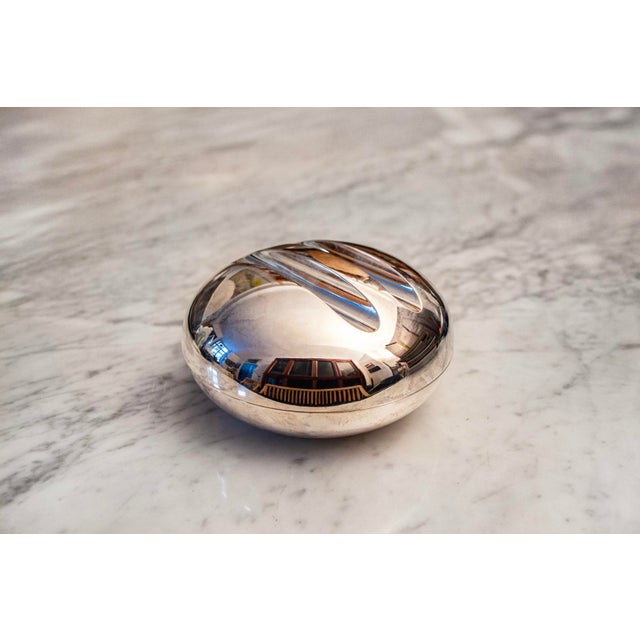 Metal Silver-Plated Box by Lino Sabattini, 1970s For Sale - Image 7 of 7