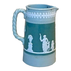 Antique Bas Relief Style Classical Scenes Pitcher