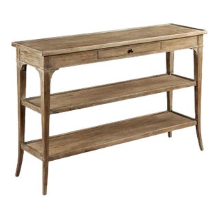 Woodbridge Furniture Console, Vintage Finish For Sale