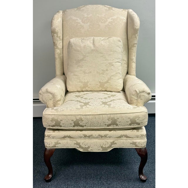 Late 20th Century Masterfield Furniture Wingback Chairs - A Pair For Sale - Image 12 of 12