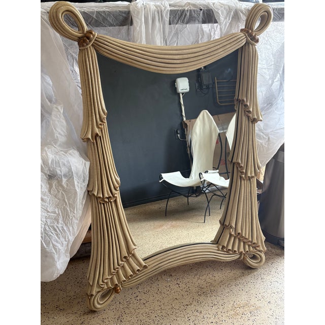 Hollywood Regency Style Wall Mirror For Sale - Image 12 of 12