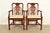 Baker Furniture Georgian Carved Mahogany Armchairs, Pair For Sale - Image 15 of 15