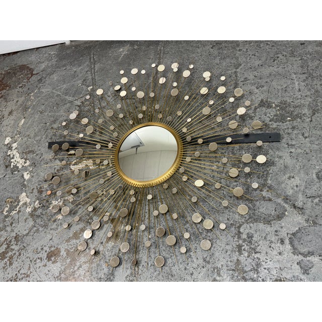 Gold Thomas Pheasant for Baker Furniture Constellation Mirror For Sale - Image 8 of 11