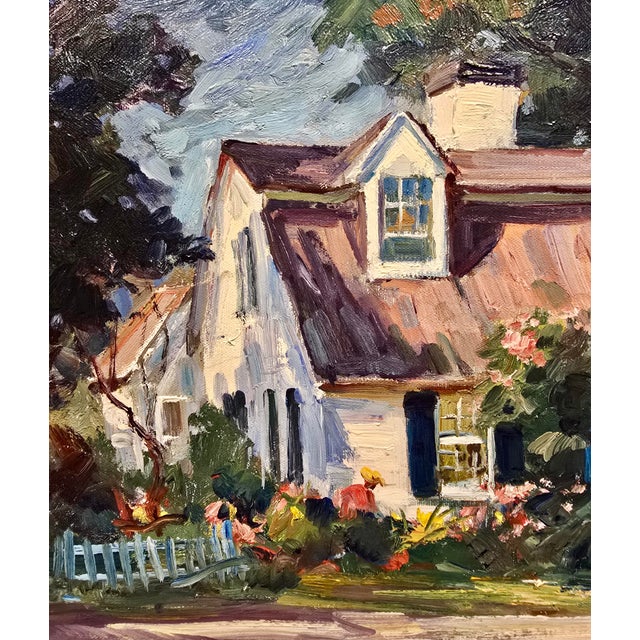 1970s Emile Gruppé -Cottage in Rockport New England- Oil Painting For Sale - Image 5 of 8